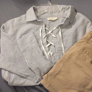 Crescent pinstripe shirt